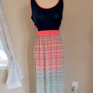 Neon maxi dress